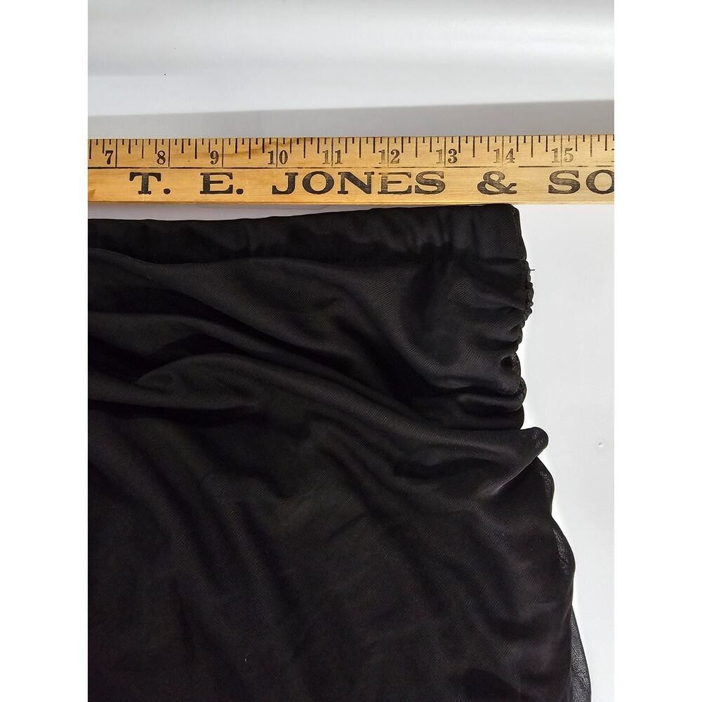 VTG 90s Y2K Patra Strapless Dress Sz 10 Black Witchy Whimsigoth Fairygrunge FLAW - Picture 6 of 12